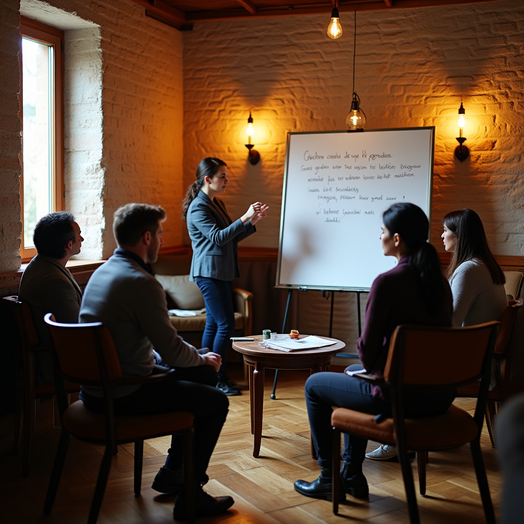 Workshop session in progress with participants